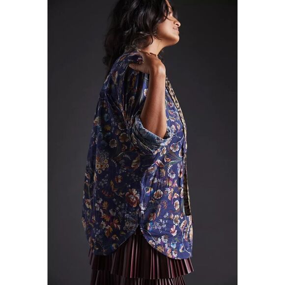 Anthropologie Pilcro Ladder Lace Tunic Blouse Size XS - Picture 3 of 9